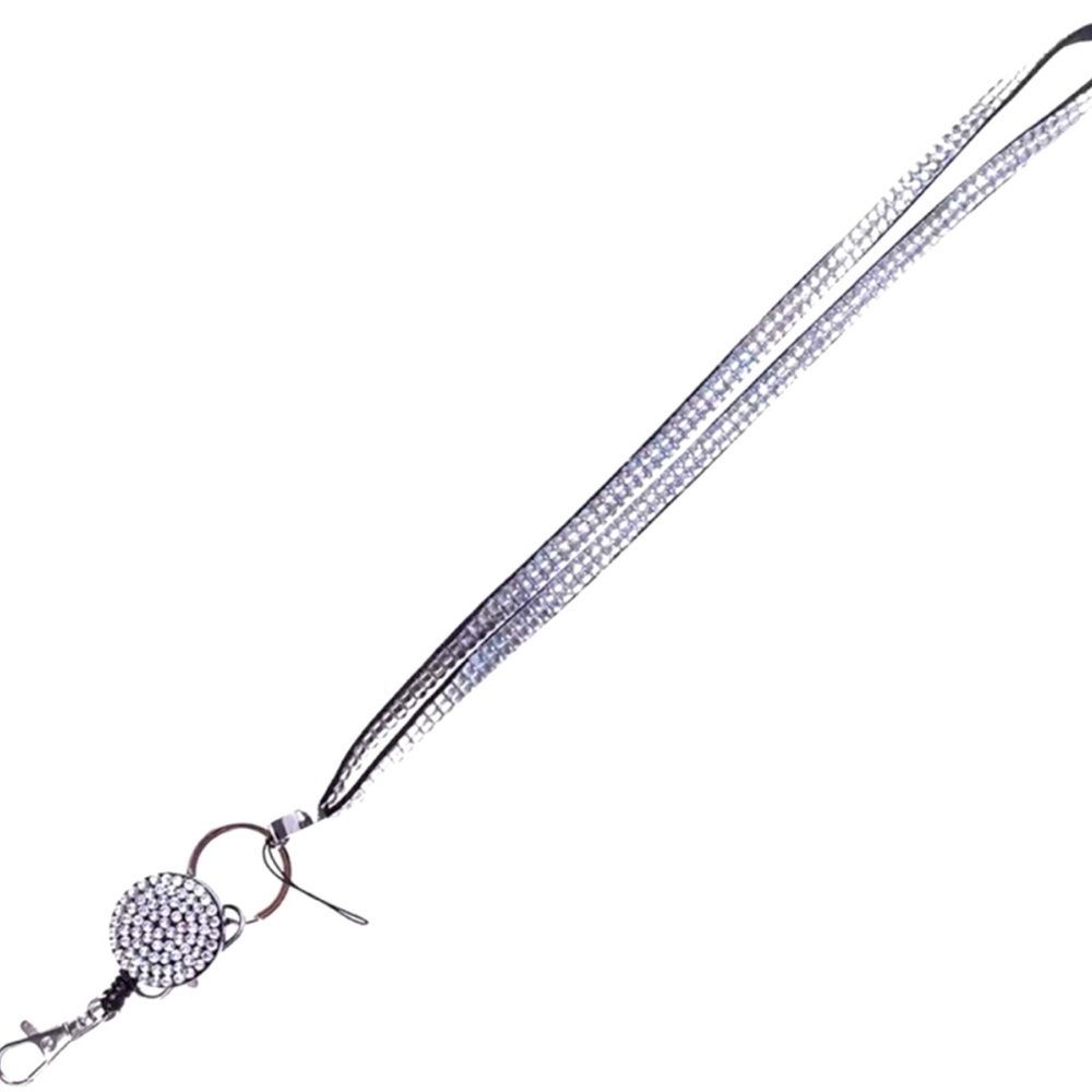 Bling Rhinestone Glam Lanyard For Work School